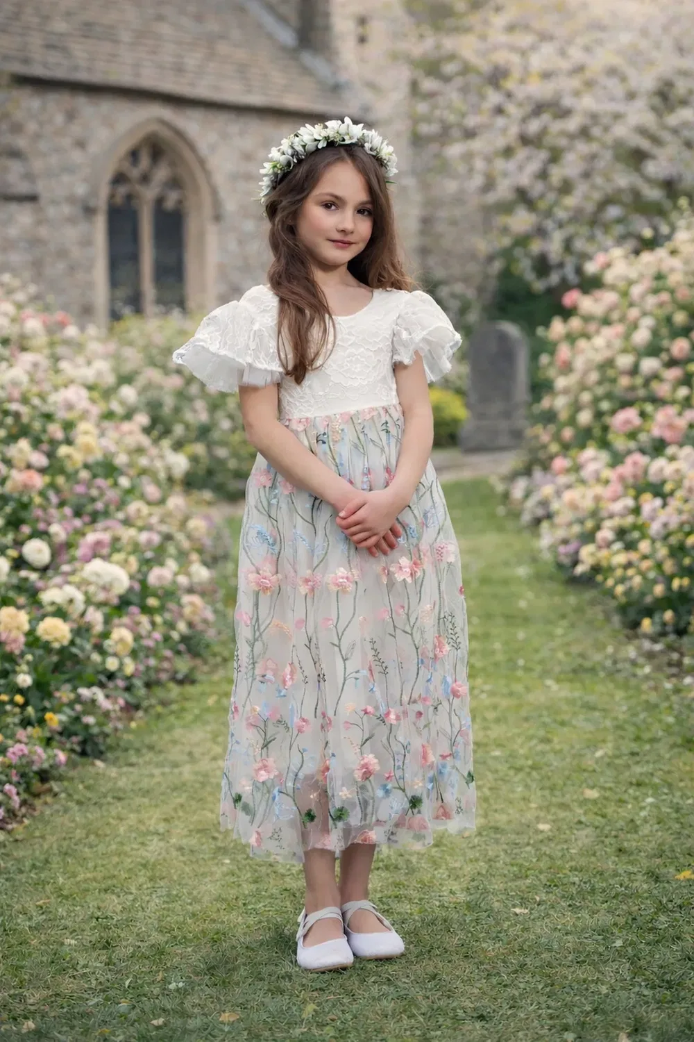 Платье Freya-Bella Uk Flower Girl Boutique, White