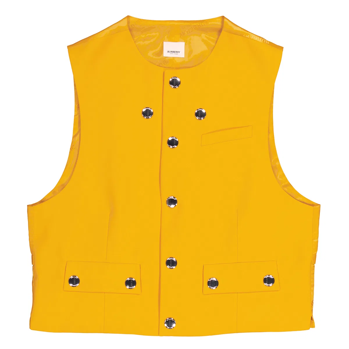 Жилет шерстяной Men's Marigold Wool Waistcoat Burberry, Marigold — фото 4