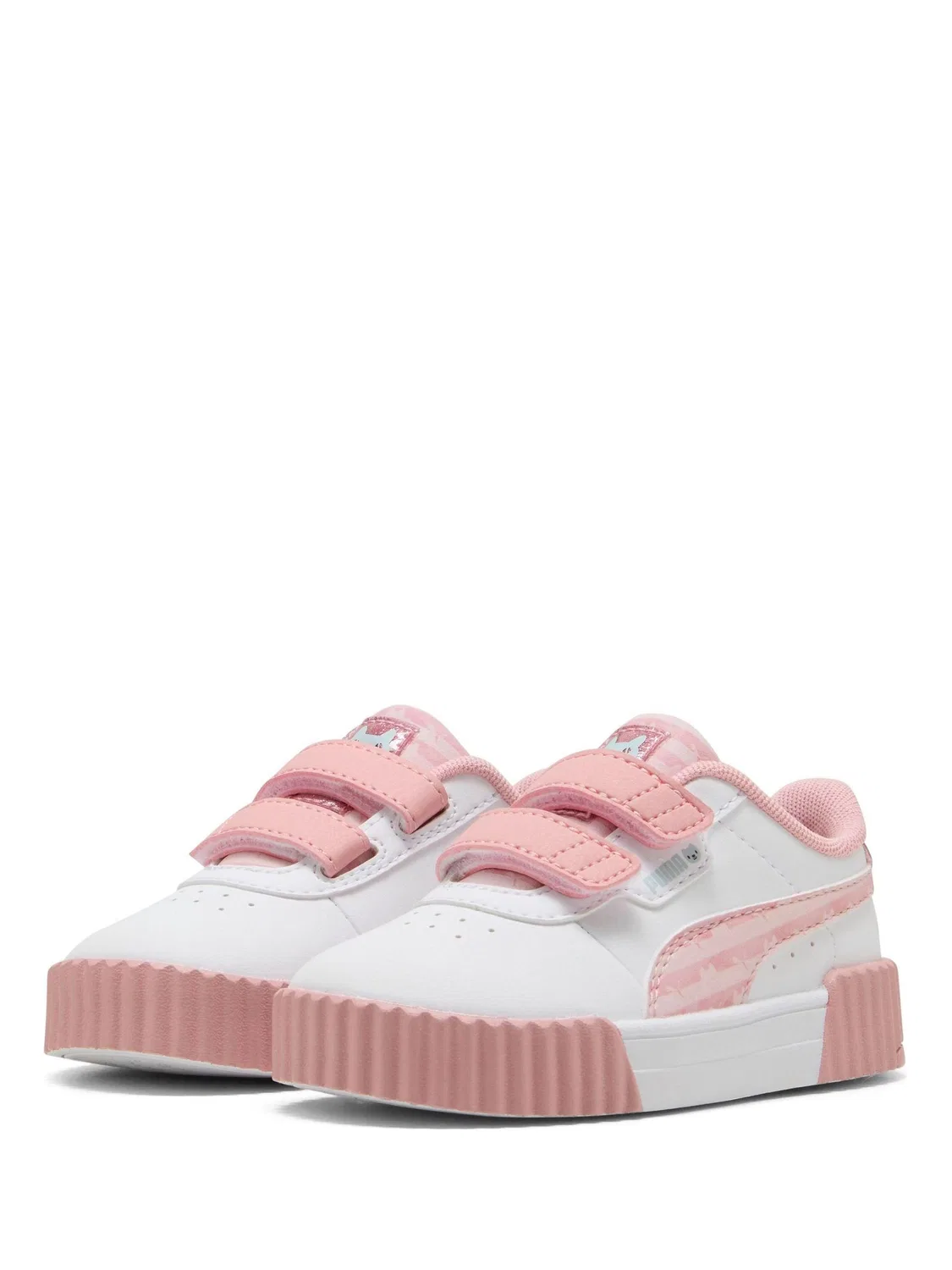 Кроссовки детские Carina 3.0 Puma, бело-розовые