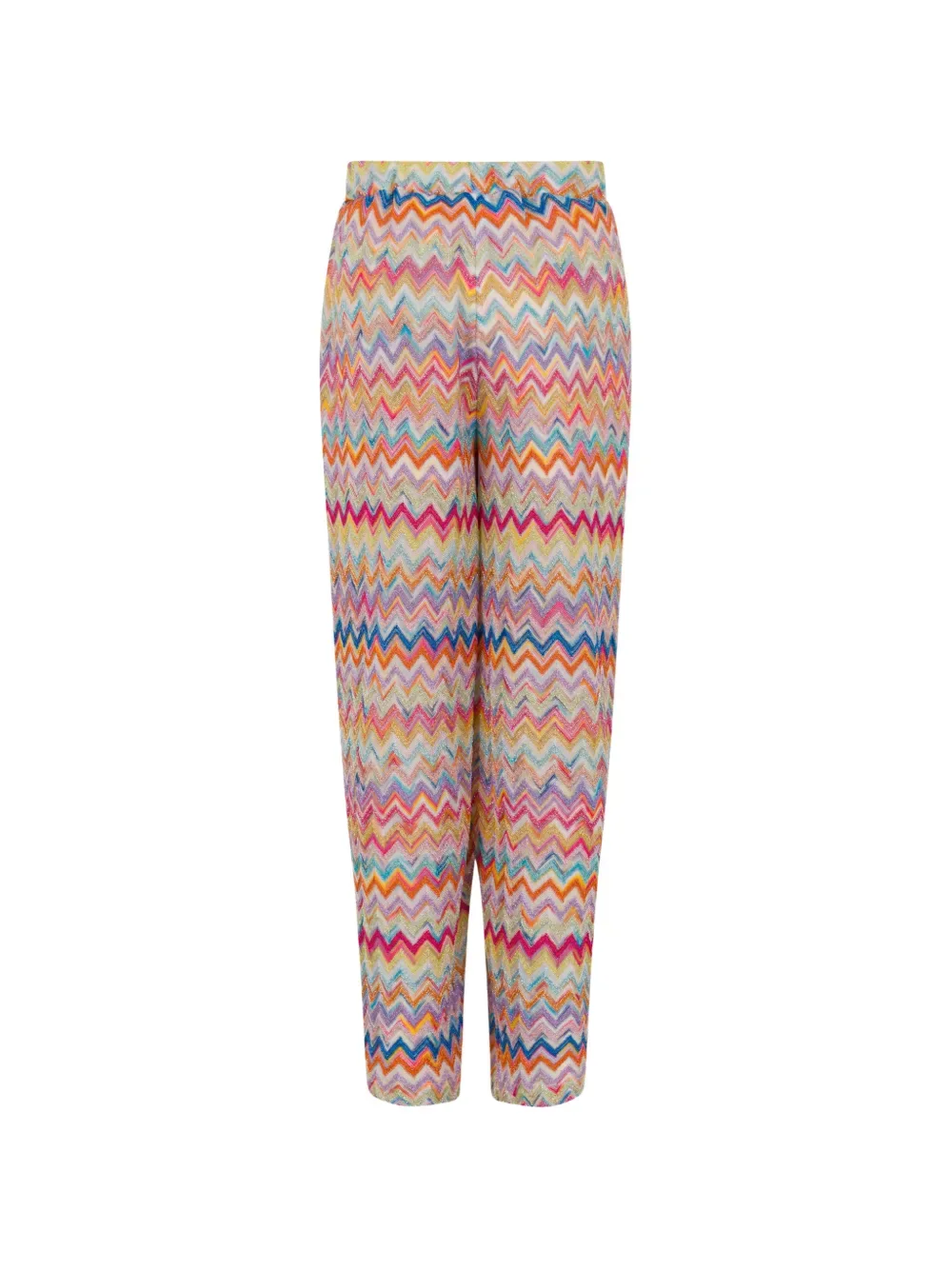 Брюки с зигзагообразным узором Missoni Kids, розовый — фото 2