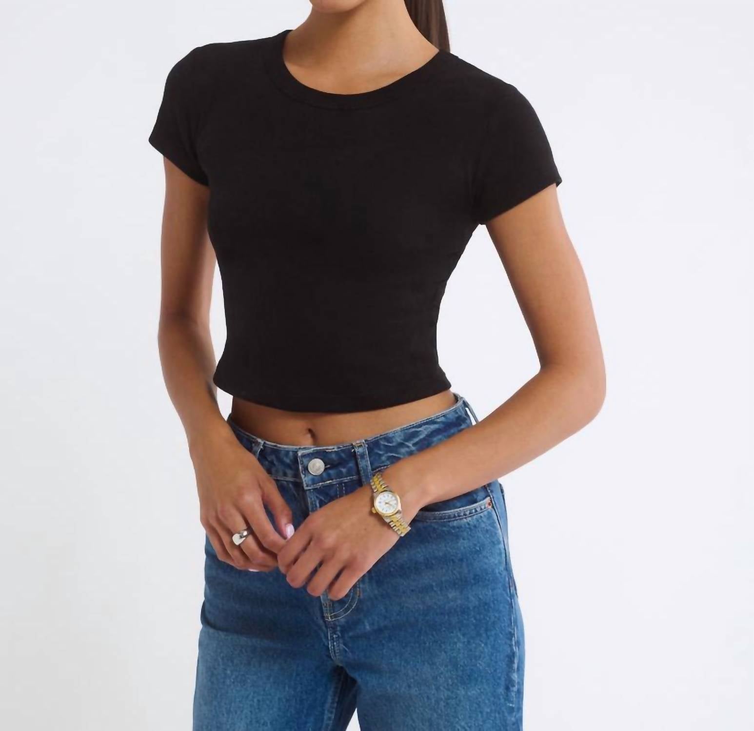 

Футболка кампуса черного цвета Rumored, черный