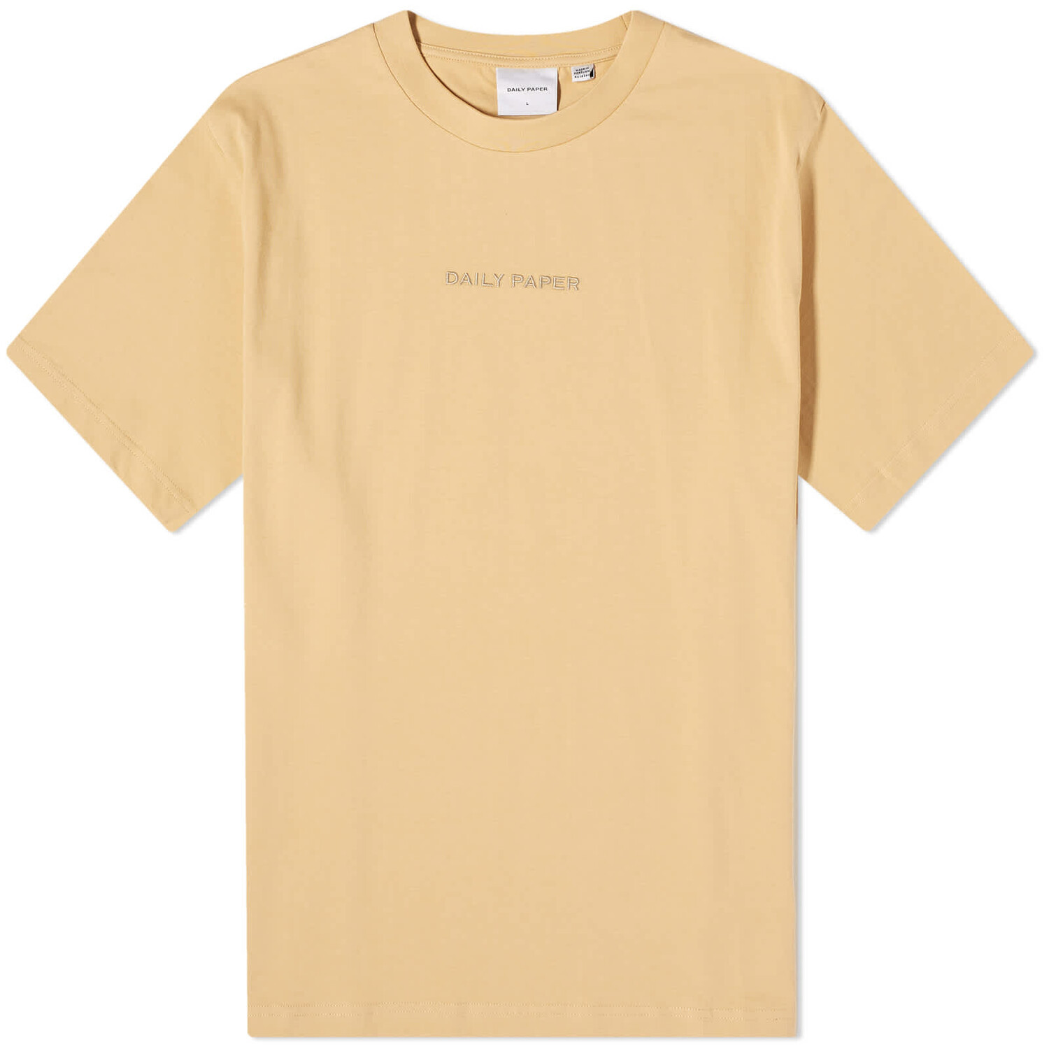 

Футболка Daily Paper Logotype Short Sleeve, цвет Taos Beige