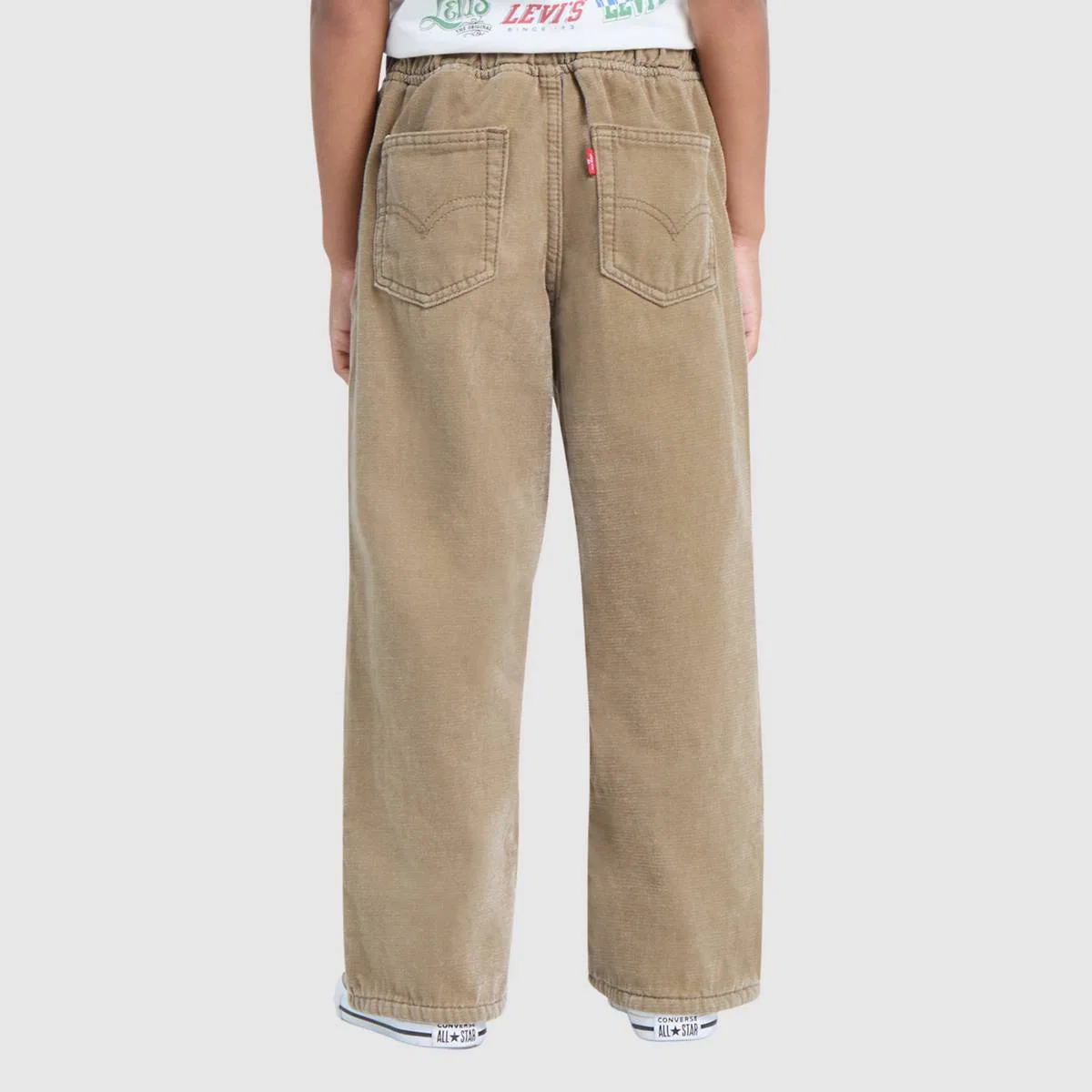 Свободные джинсы без шнурков для мальчиков 4-7 лет Levi's, Ermine - Brown — фото 4