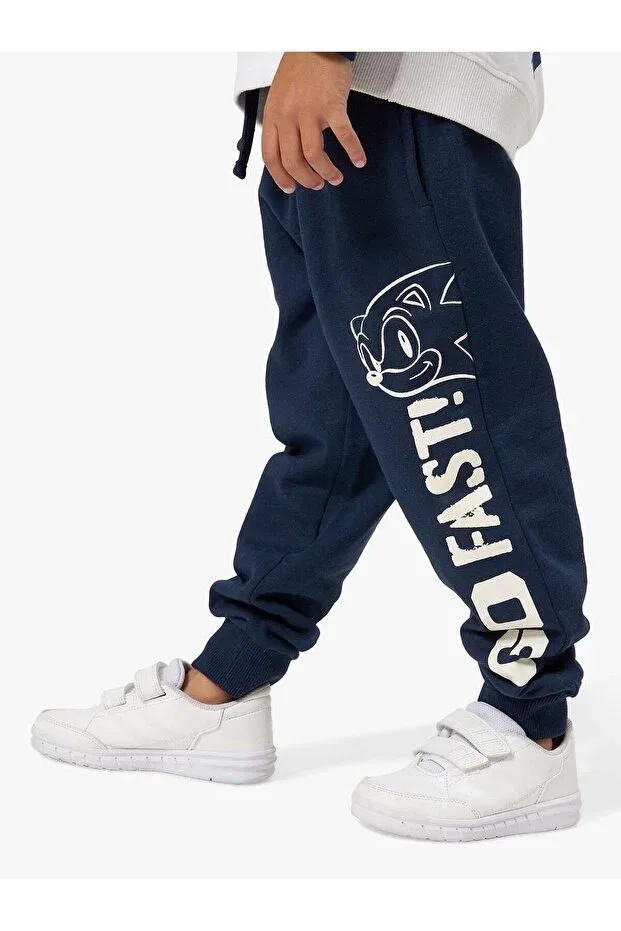 Детский спортивный костюм для девочек с принтом Sonic the Hedgehog Novibe, White Navy Blue — фото 3
