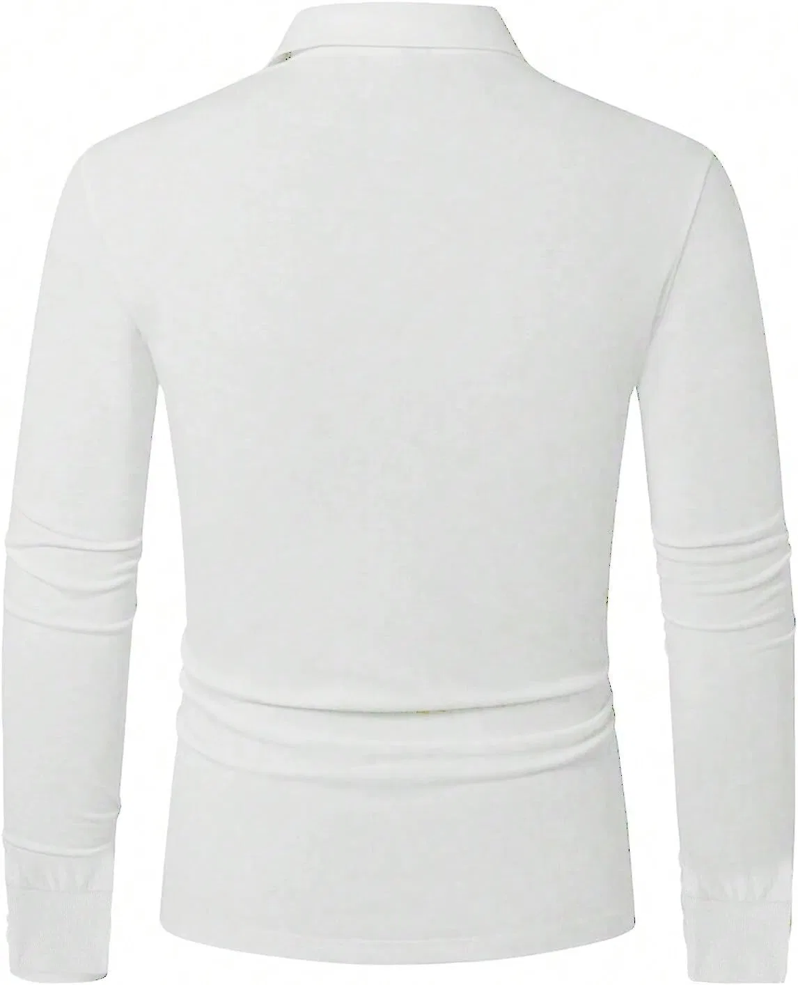 Мужская длинная футболка с длинным рукавом Loose Fit, Polyester, White — фото 3
