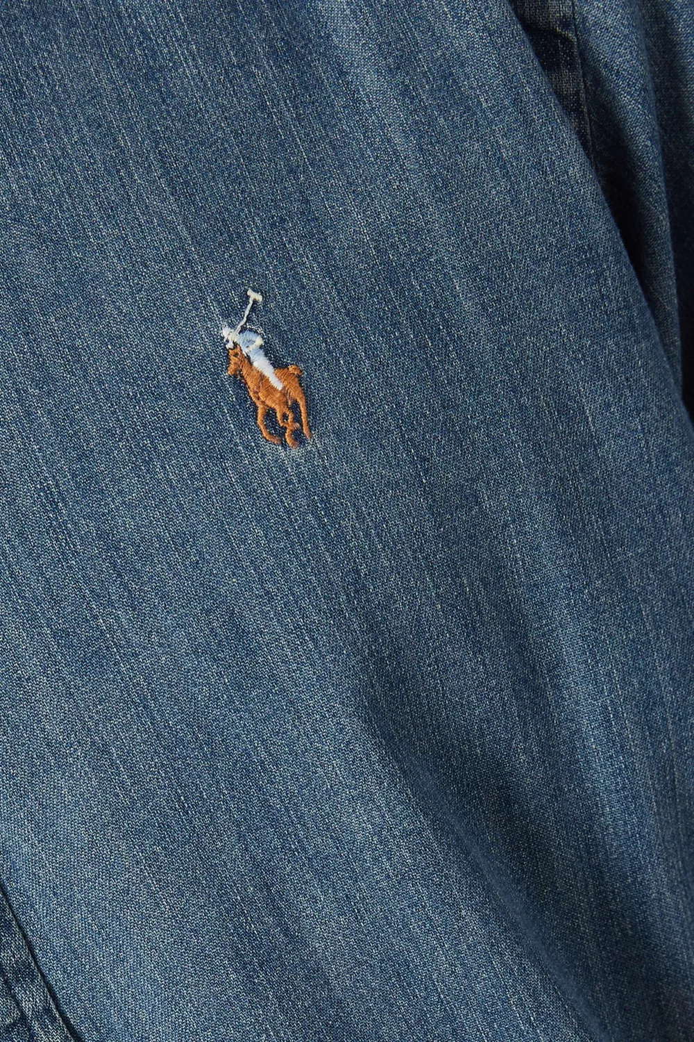 Рубашка джинсовая Pony Shirt Polo Ralph Lauren, синий — фото 4