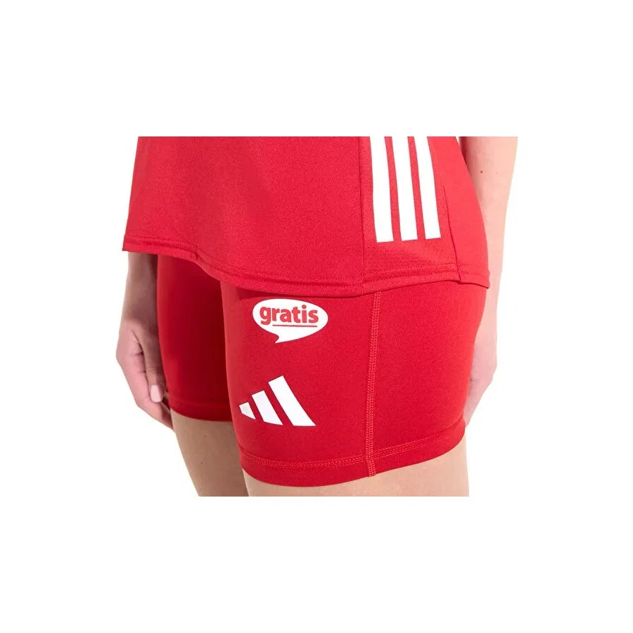 Спортивные леггинсы с принтом Adidas Türkiye Voleybol Milli Takımı Taytı, Красный — фото 4