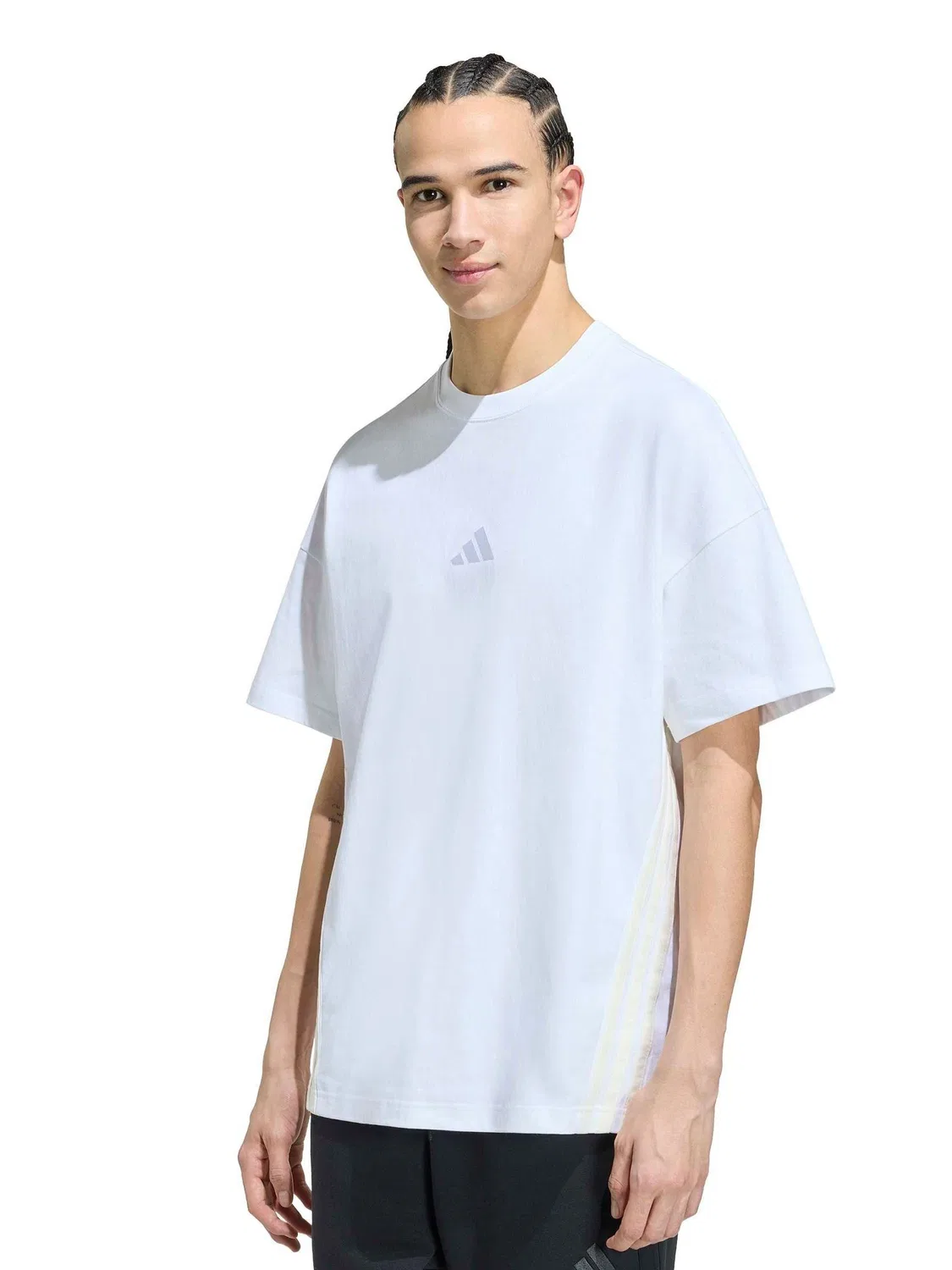 Футболка с 3-полосной логотипом, Kit 3-Stripes adidas, белый