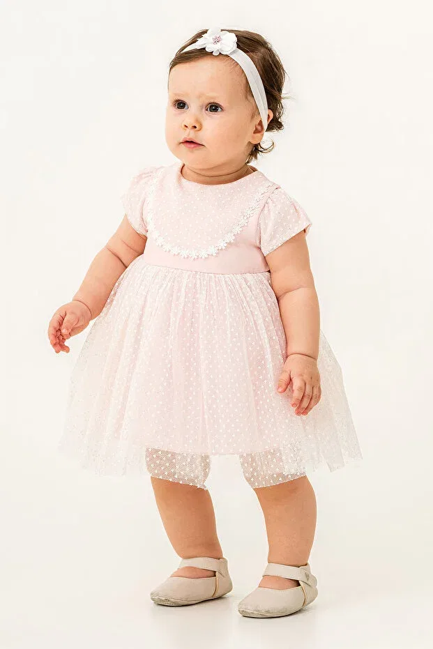 Детское платье для девочек с принтом Modest Eray Kids, Pink
