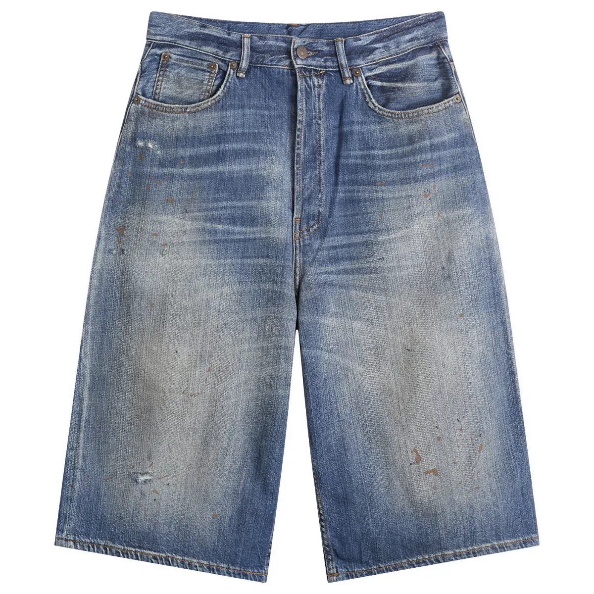Шорты джинсовые свободного кроя Judda Blue Trafalgar Acne Studios, Mid Blue