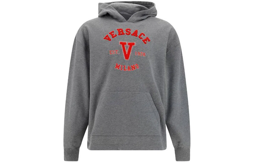 Мужской свитшот с длинным рукавом Logo Detailed VERSACE