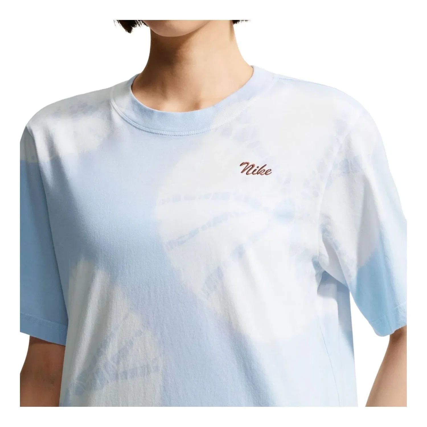 Женская футболка Nike Sportswear с принтом модель Hydrogen Blue, синий