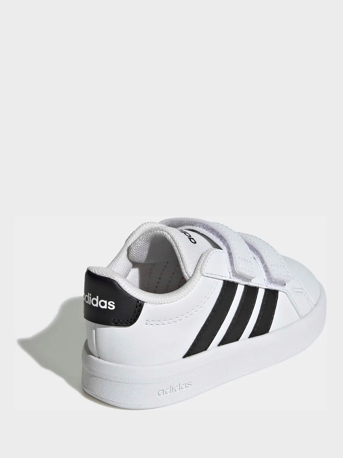 Кроссовки детские Grand Court 3.0 adidas, белый/черный — фото 4