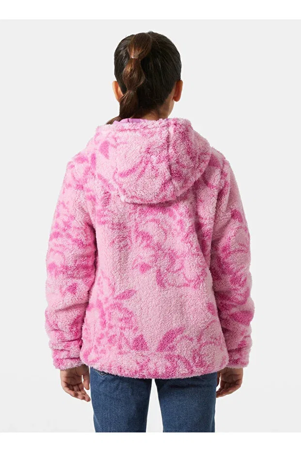 Детское пальто для девочек с капюшоном из флиса Helly Hansen, Pink — фото 2