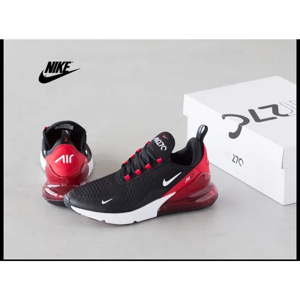 Детские кроссовки Air Max 270, Black White Red Nike — фото 4