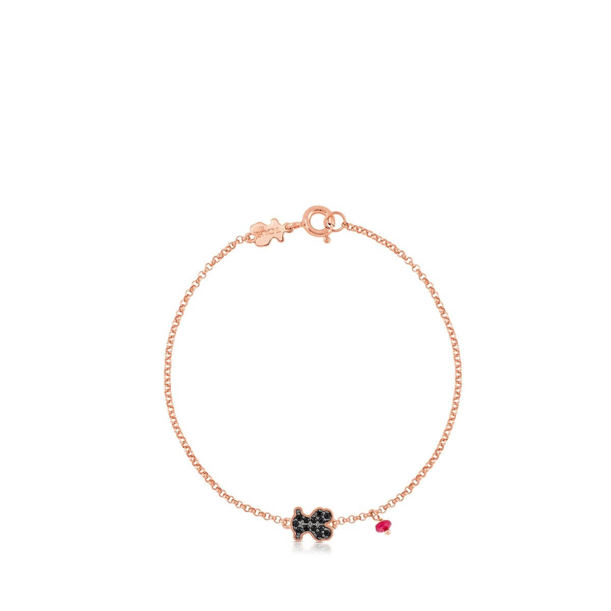 

Браслет Tous Motif With Spinel And Ruby Bear Motif, розовое серебро