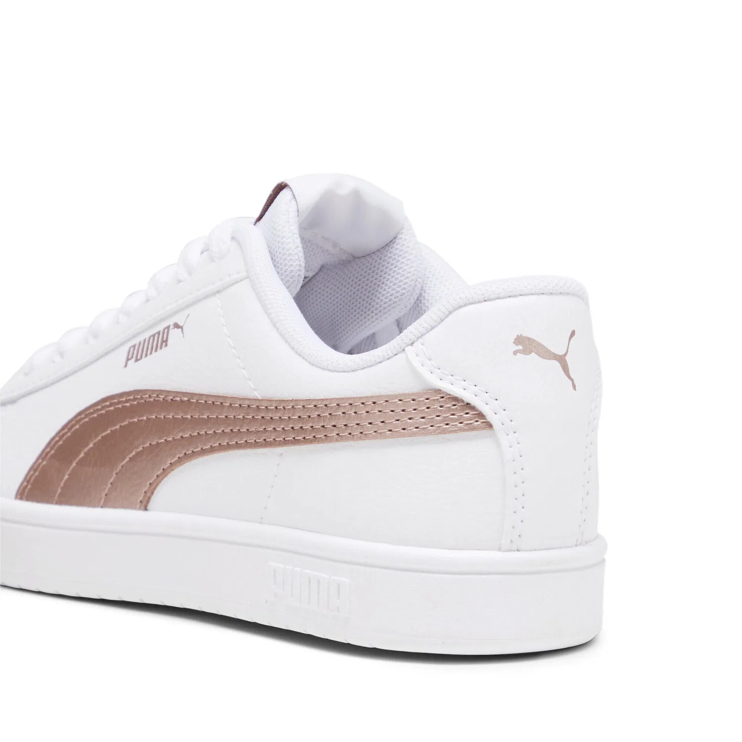 Детские классические кроссовки Rickie Puma, Weiss Silber — фото 2