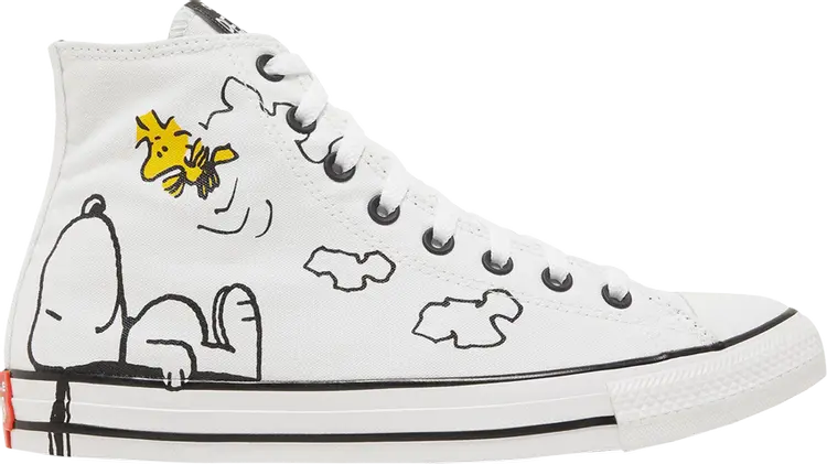 

Кроссовки Converse Peanuts x Chuck Taylor All Star High Snoopy and Woodstock, белый