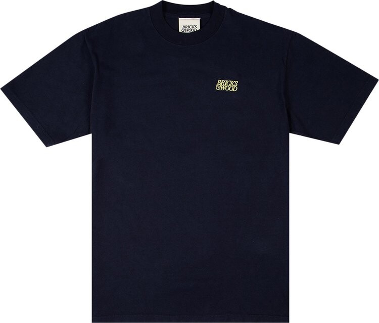

Футболка Bricks & Wood Logo Tee 'Navy', синий