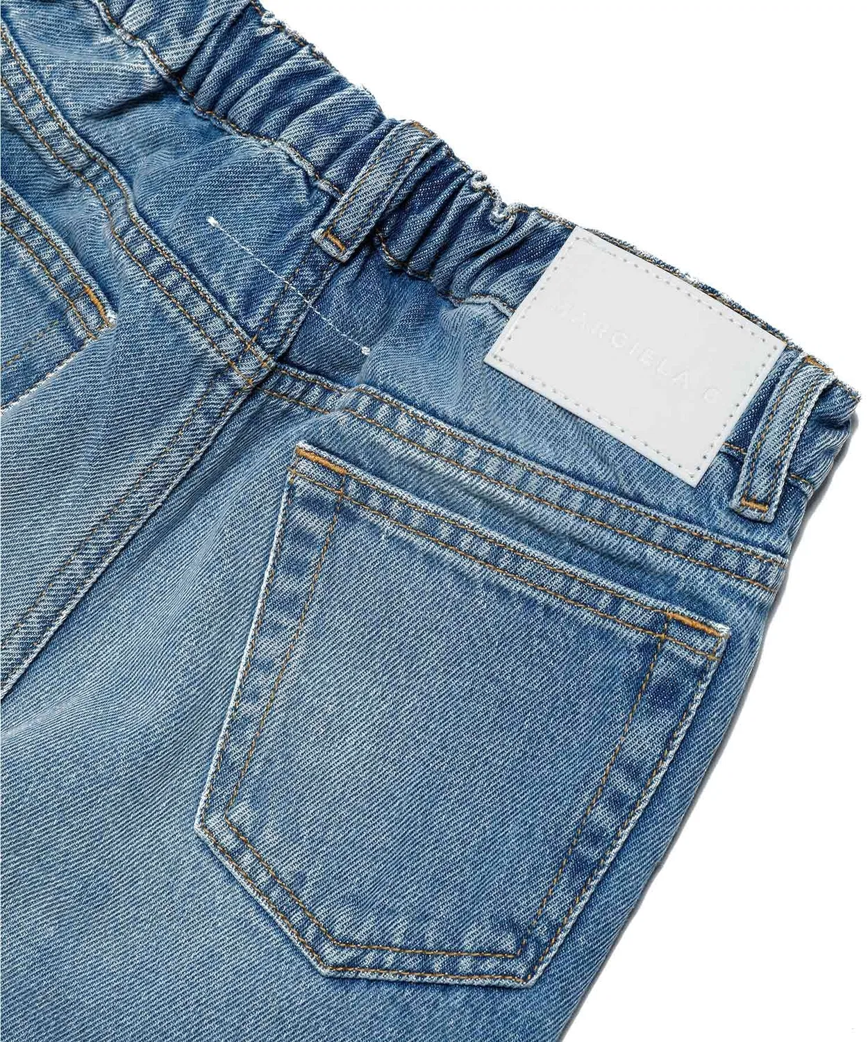 Детские джинсы с длинным рукавомMM6 Maison Margiela, Indigo Blue — фото 4