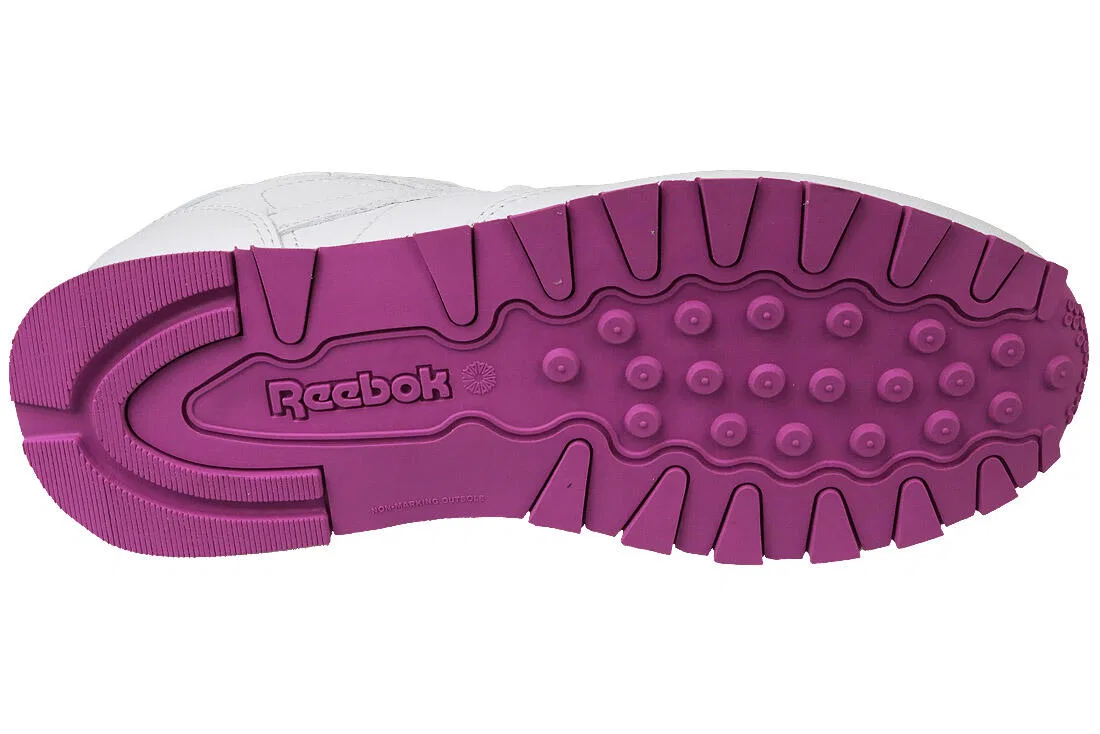 Детские кроссовки из натуральной кожи Reebok Classic Leather, Weiß — фото 4