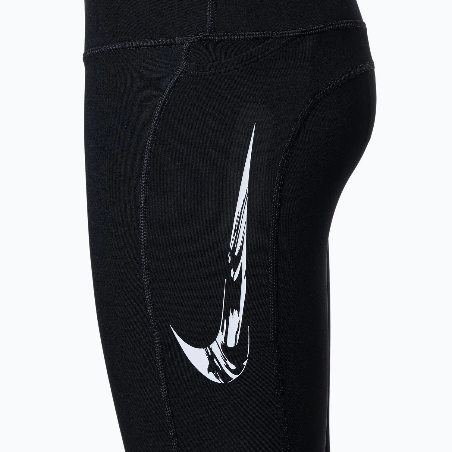 Женские леггинсы с принтом Fast Swoosh Nike, Schwarz — фото 3