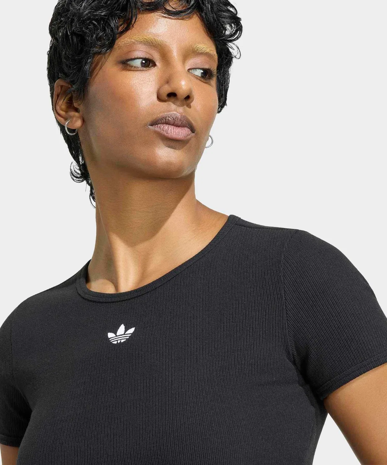 Женская футболка с длинным рукавомAdidas Originals, Black — фото 3