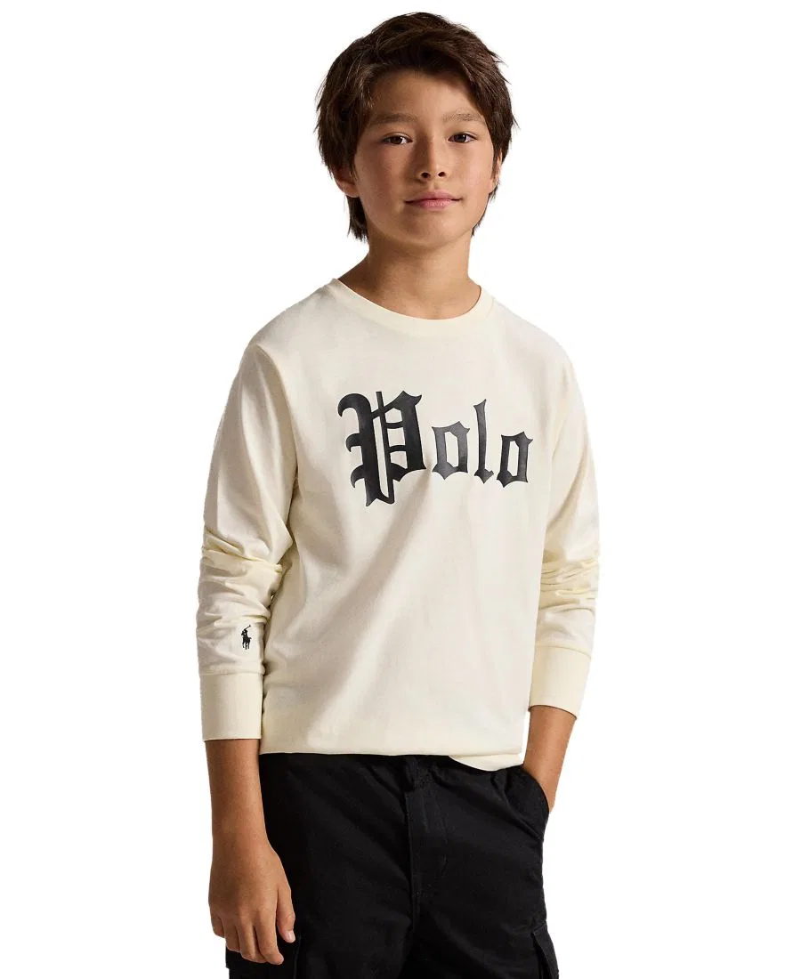 Детская футболка с длинными рукавами (8-20 лет) Polo Ralph Lauren, Cream