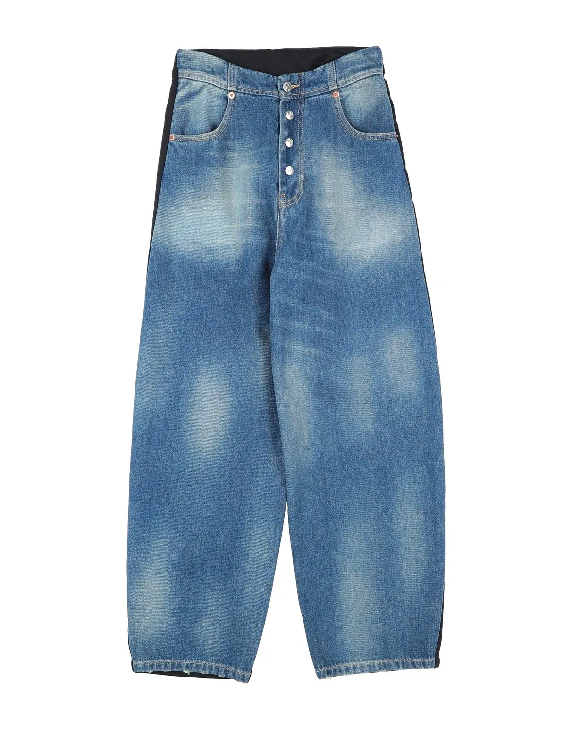 Детские джинсы для девочек с прямым кроем MM6 Maison Margiela, синий