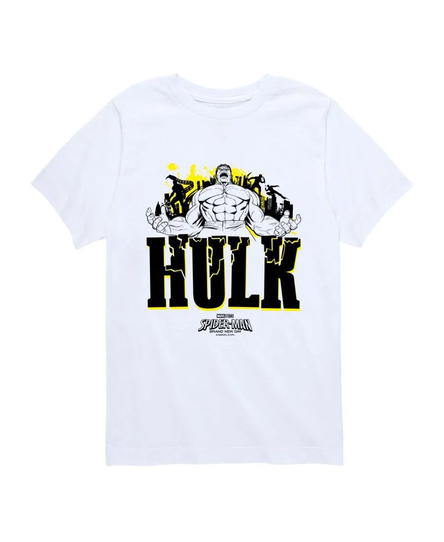 Футболка с принтом Marvel Boys' 8-20 Brand New Day Hulk, White