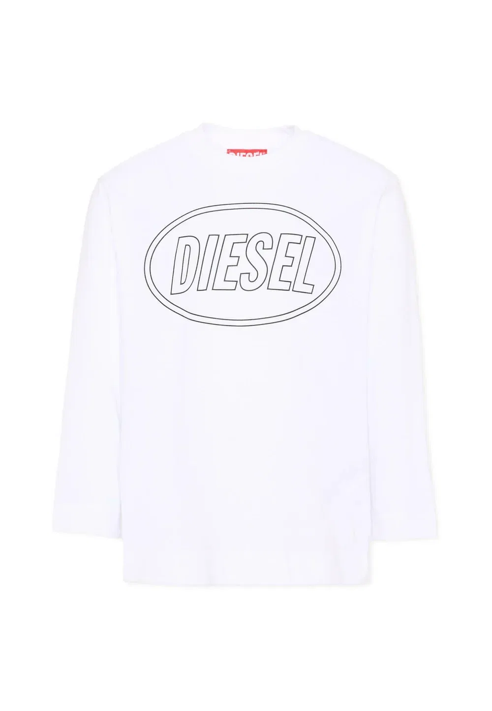 Футболка унисекс с длинными рукавами Diesel, White