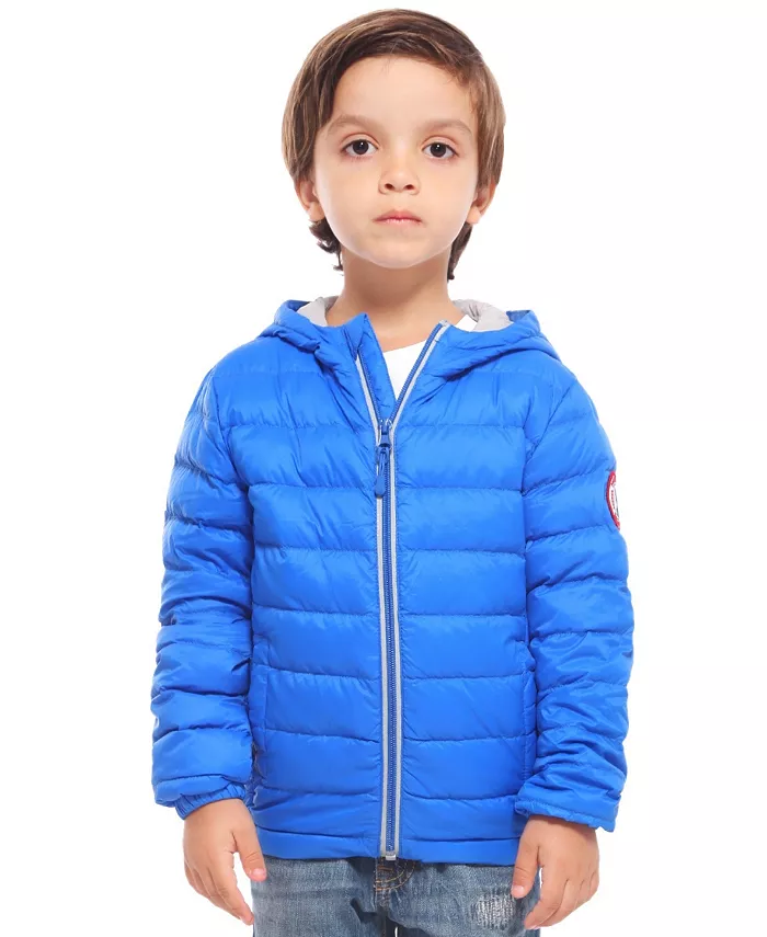 

Мальчиковая ультралегкая пуховая куртка с функцией компактной упаковки Rokka&Rolla, синий