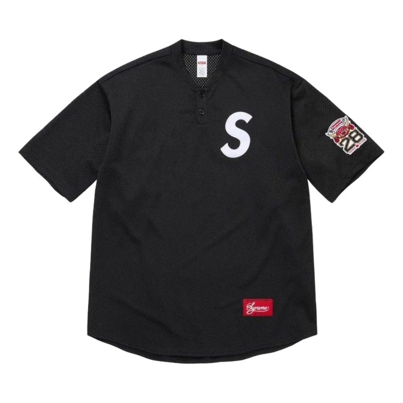 Мужская футболка-поло с принтом S Logo Tokyo Shop Supreme, черный