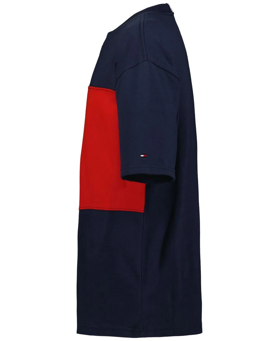 Футболка с коротким рукавом и цветовым блоком Tommy Hilfiger, Navy Blazer — фото 3