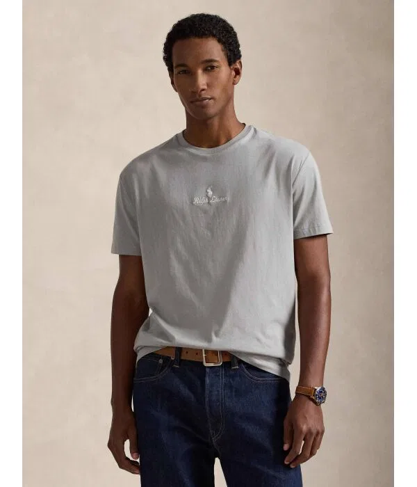 Мужская футболка с классической посадкой Polo Ralph Lauren, серый