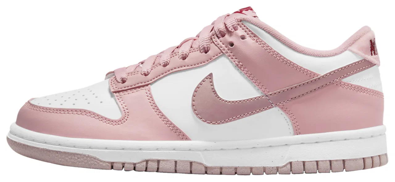 Кроссовки для девочек Dunk Low Nike, цвет Pink Glaze/Pink Glaze — фото 3