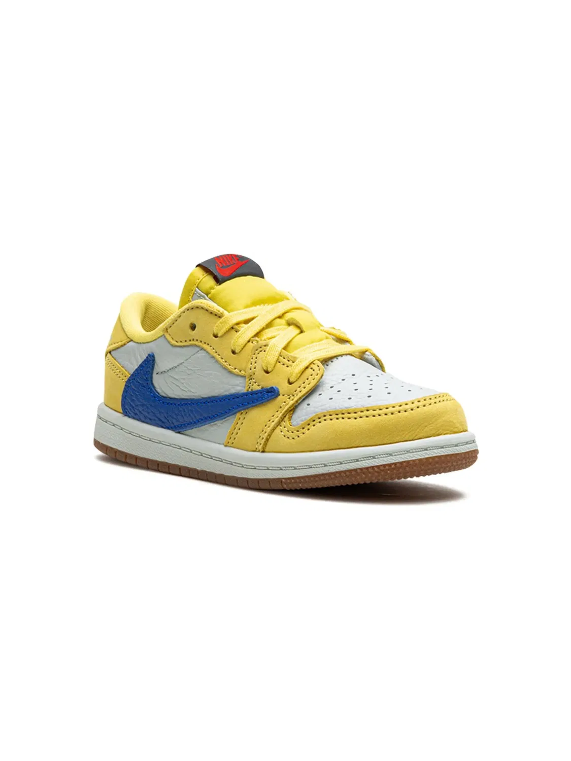 Кроссовки Travis Scott x Air Jordan 1 Retro Low OG "Canary", желтый — фото 3