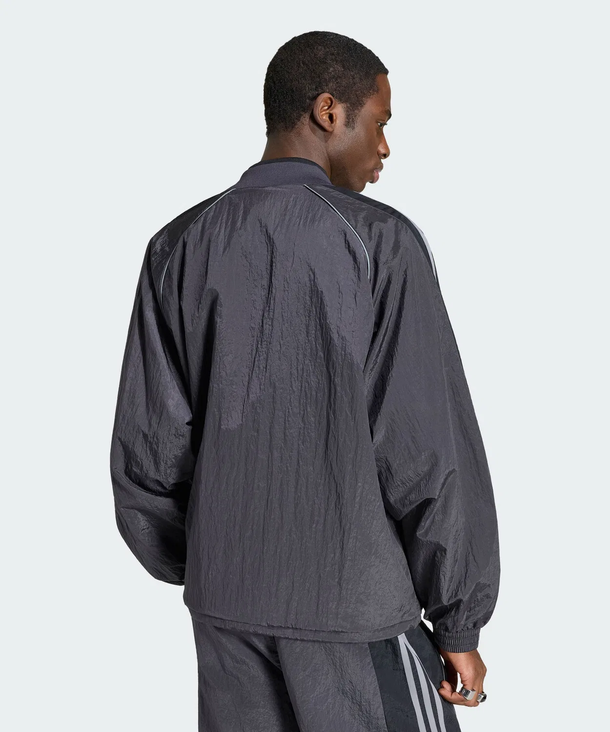 Мужская куртка-трактор с длинным рукавом модель ADILENIUM Season 5 Track Top Adidas, Black — фото 2
