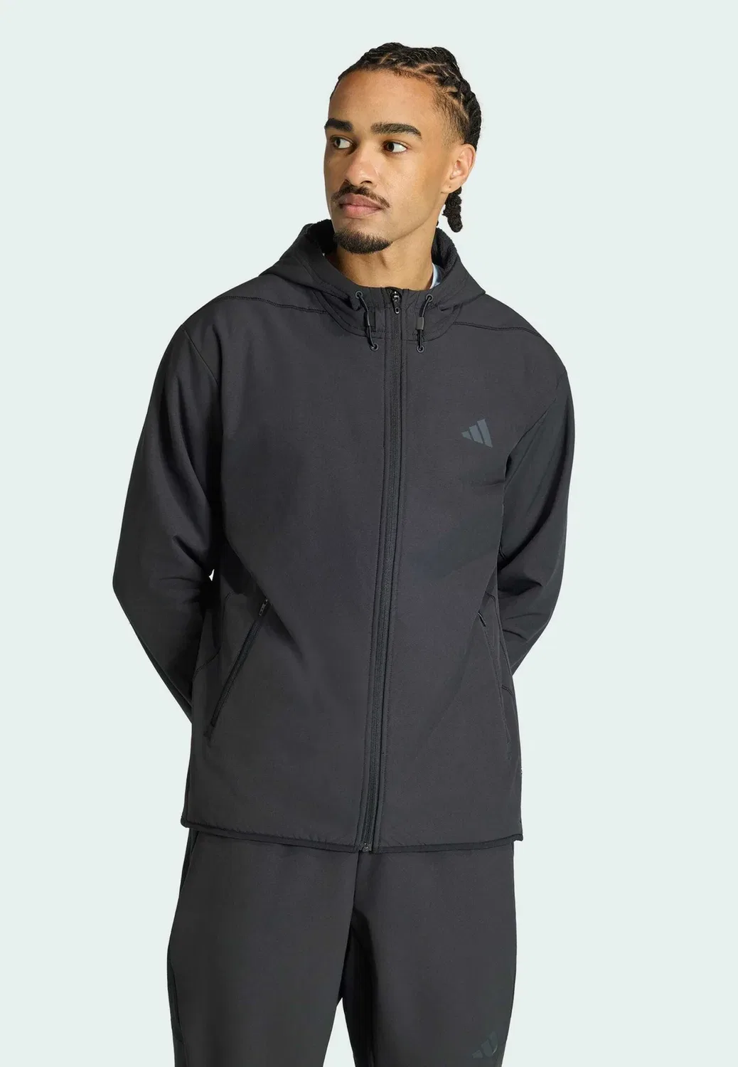 Куртка-Толстовка D4T climawarm на молнии - толстовка на молнии Adidas Performance, Black