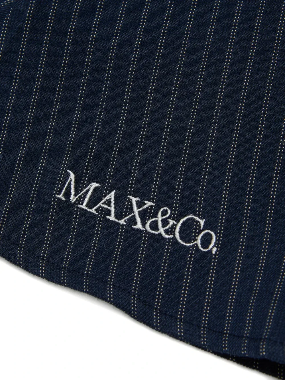 Юбка в тонкую полоску с поясом Max&Co. Kids, синий — фото 4