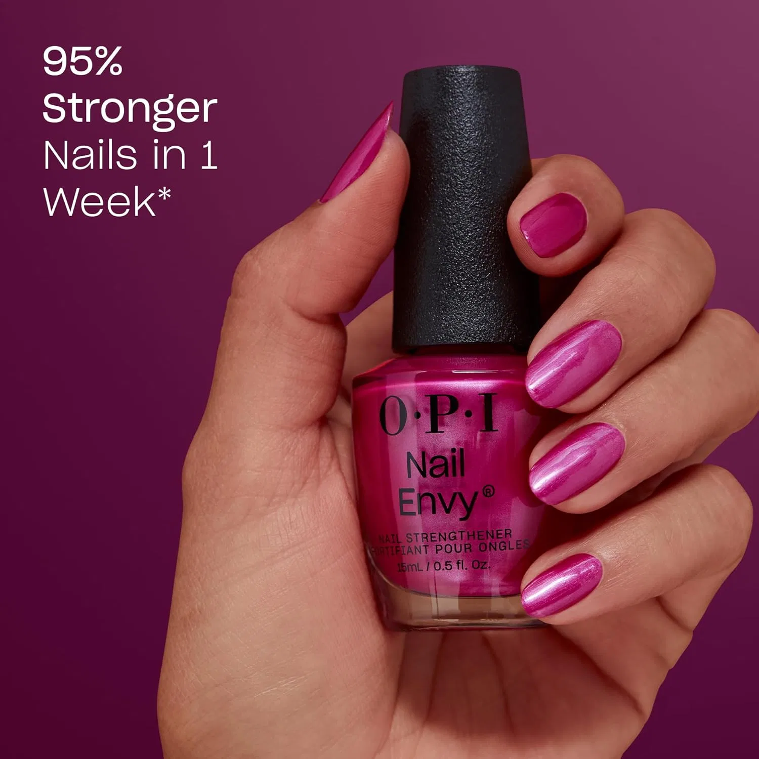 Средство для укрепления ногтей OPI Nail Envy Opi, Powerful Pink — фото 2