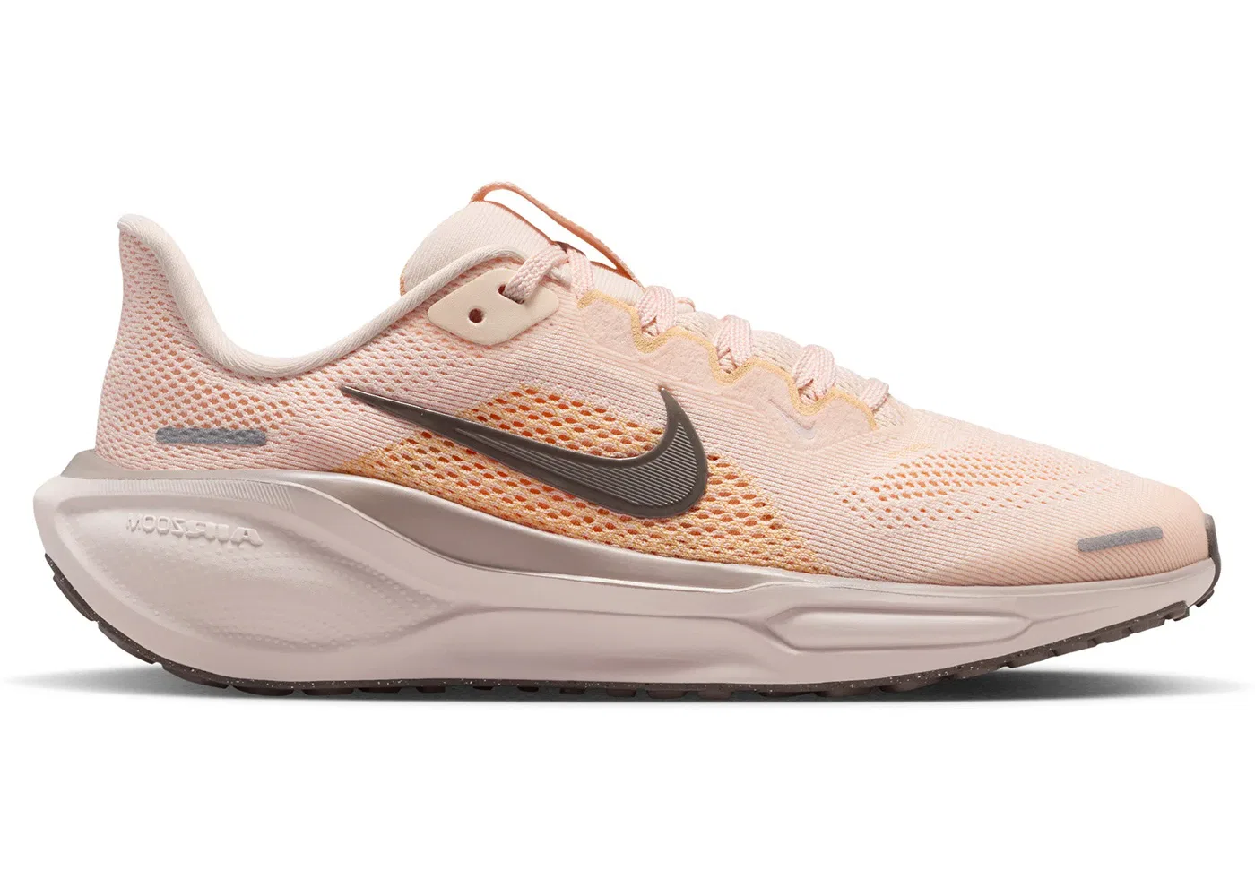 Детские кроссовки для бега с амортизацией Nike Air Zoom Pegasus 41 Nike, Guava Ice/Orange Pulse/Malt/Cave Stone