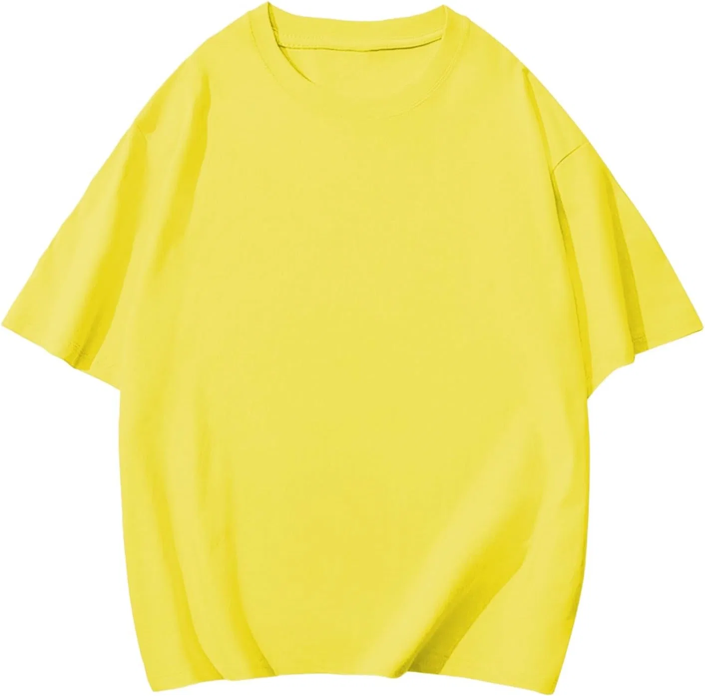 Мужская футболка хлопковая Crew Neck, Yellow — фото 3