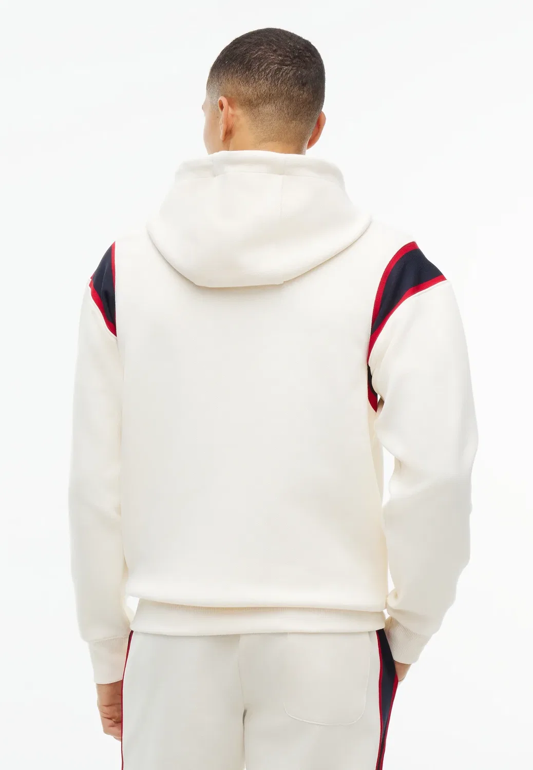 Толстовка Rwb pique h Bagde reg - толстовка с капюшоном Tommy Hilfiger, Ivory Petal — фото 3