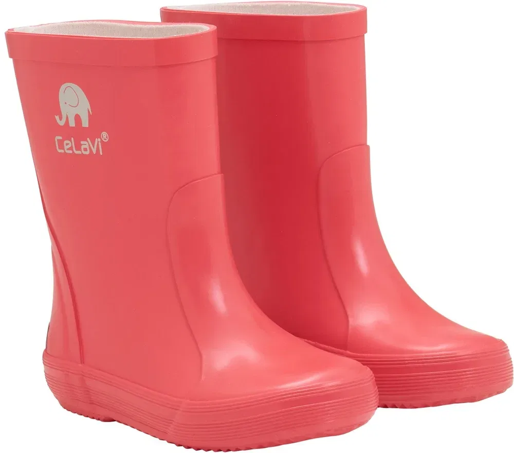 Резиновые сапоги детские Basic Wellies Solid Celavi, красный