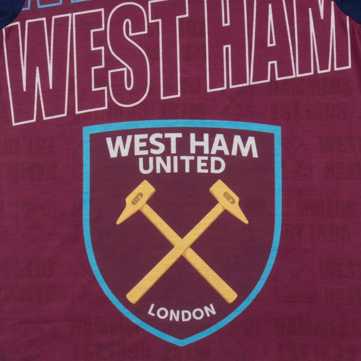 Детский комплект пижамы с коротким рукавом West Ham United Fc, Red — фото 4