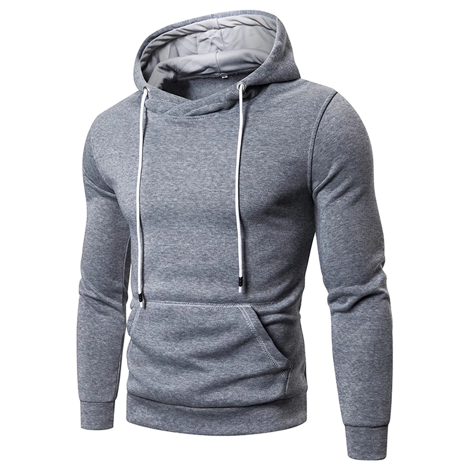 Мужской флисовый худи с капюшоном из хлопковой смеси Army, E-grey
