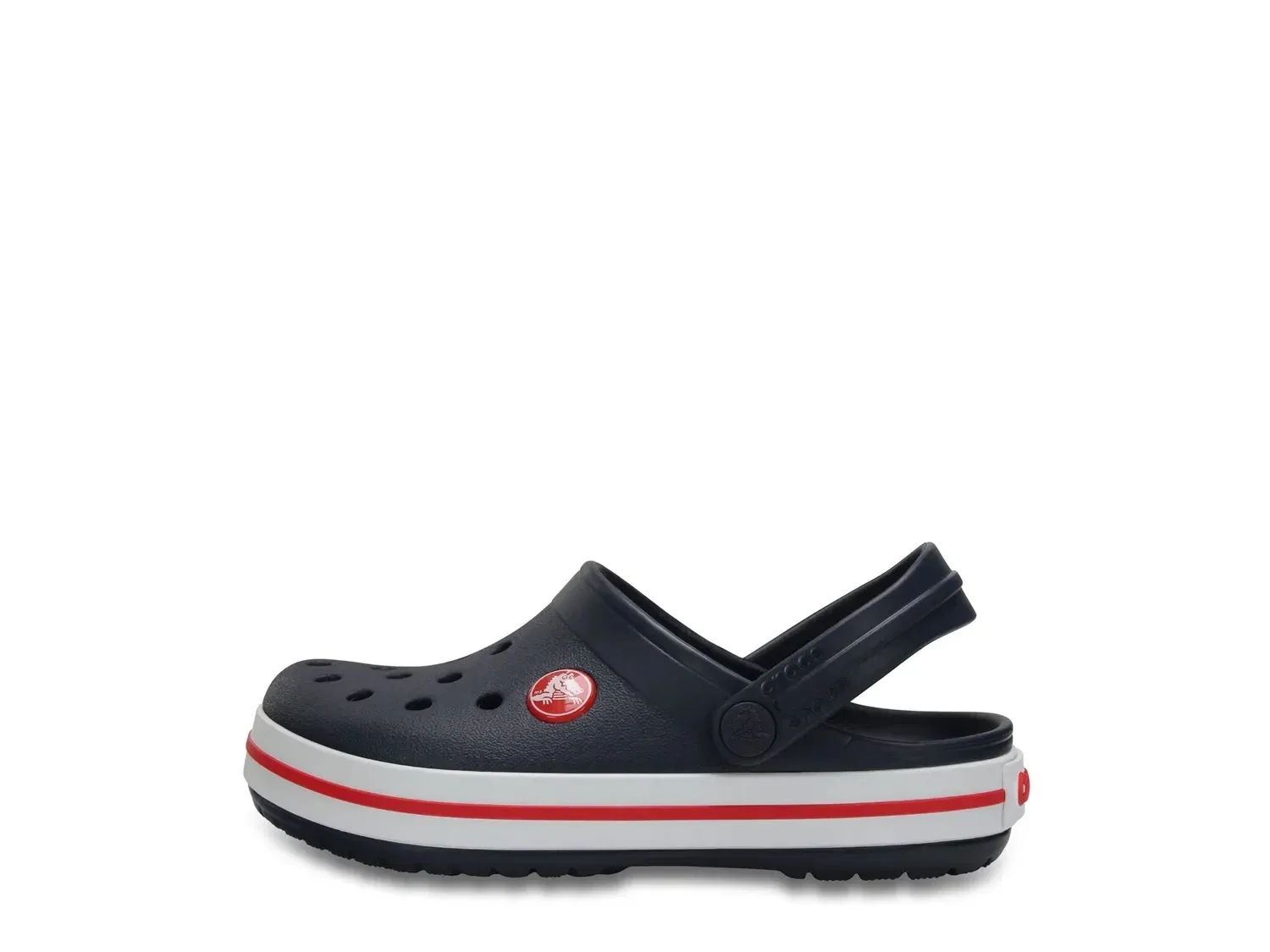 Сабо Crocband Clog для мальчиков, Crocs, темно-синий/красный — фото 2
