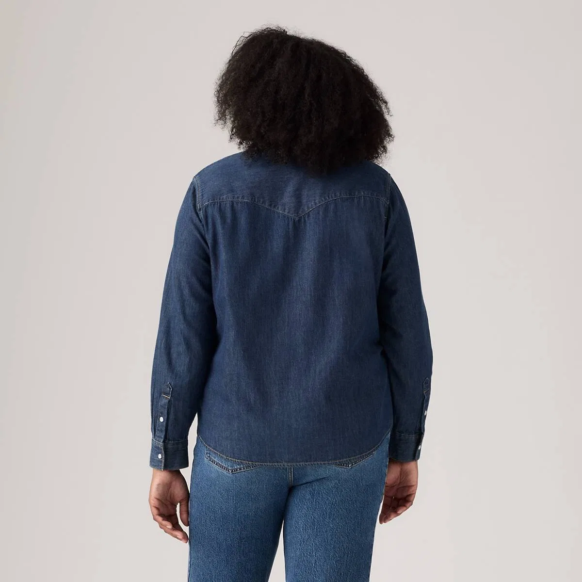 Классическая рубашка в стиле вестерн (большой размер) Levi's, Smokin' Hot - Dark Wash — фото 3