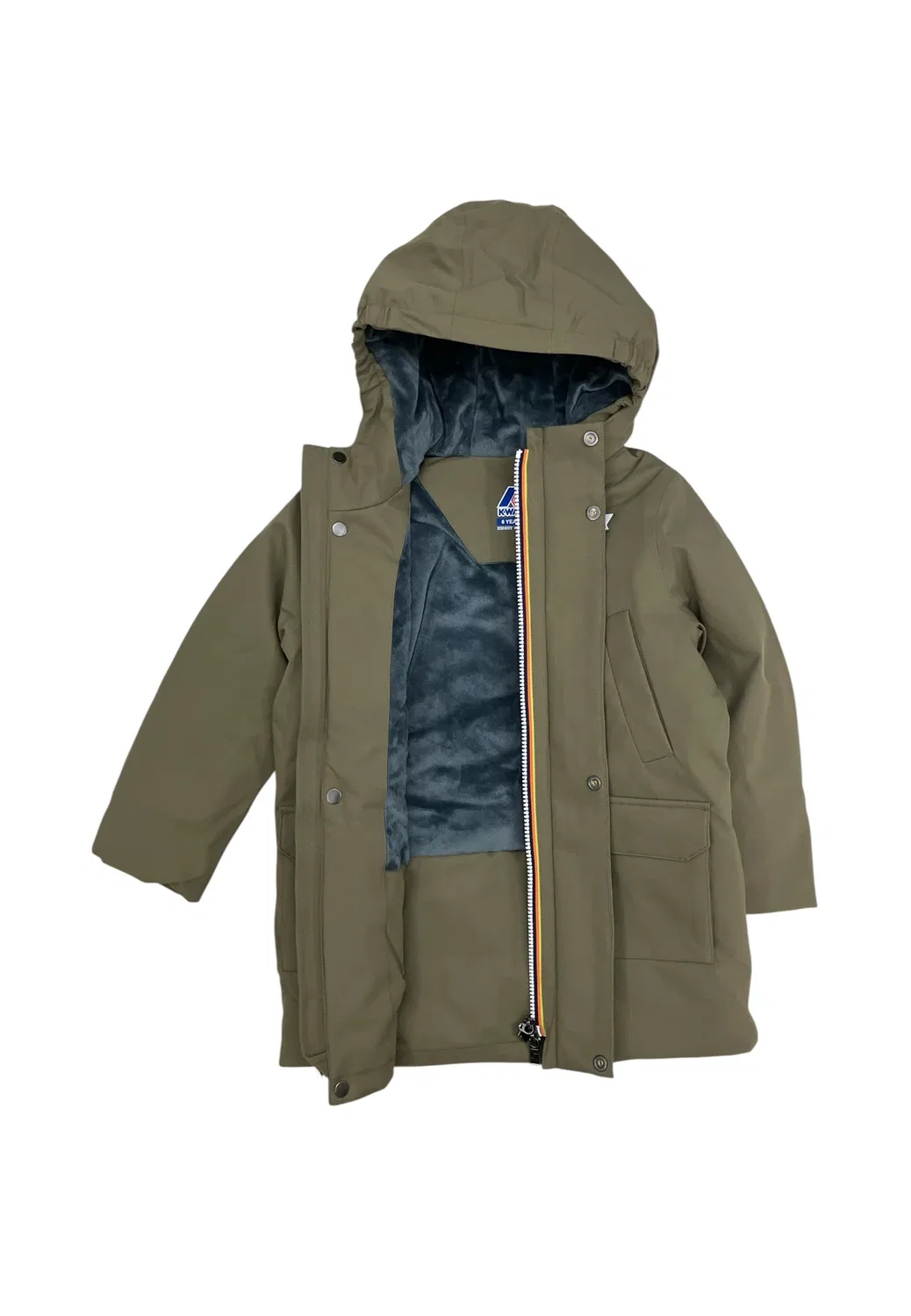 P. jarko marmotta - parka K-Way, Green Army - Blue Airforce — фото 3